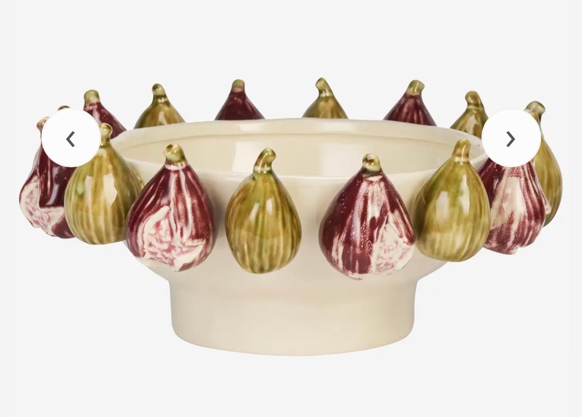 Madam Stoltz STONEWARE BOWL W/ FIGS
