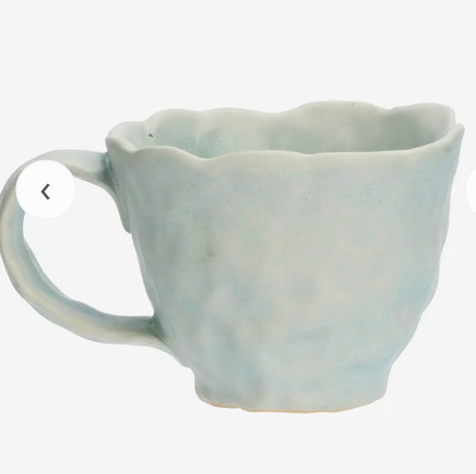 Madam Stoltz STONEWARE MUG – Light Blue
