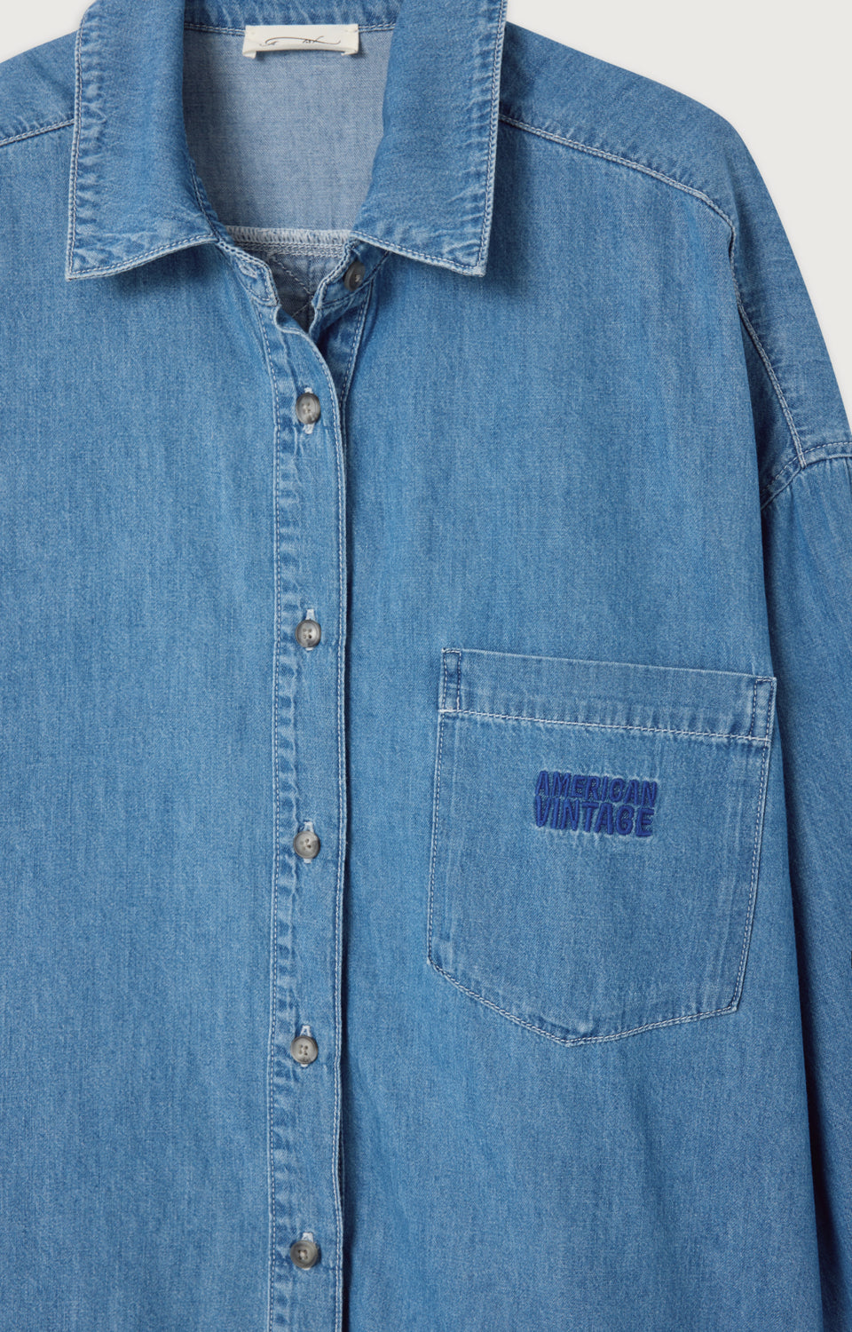Women's Shirt Izeway Medium Blue – Logo-Detail