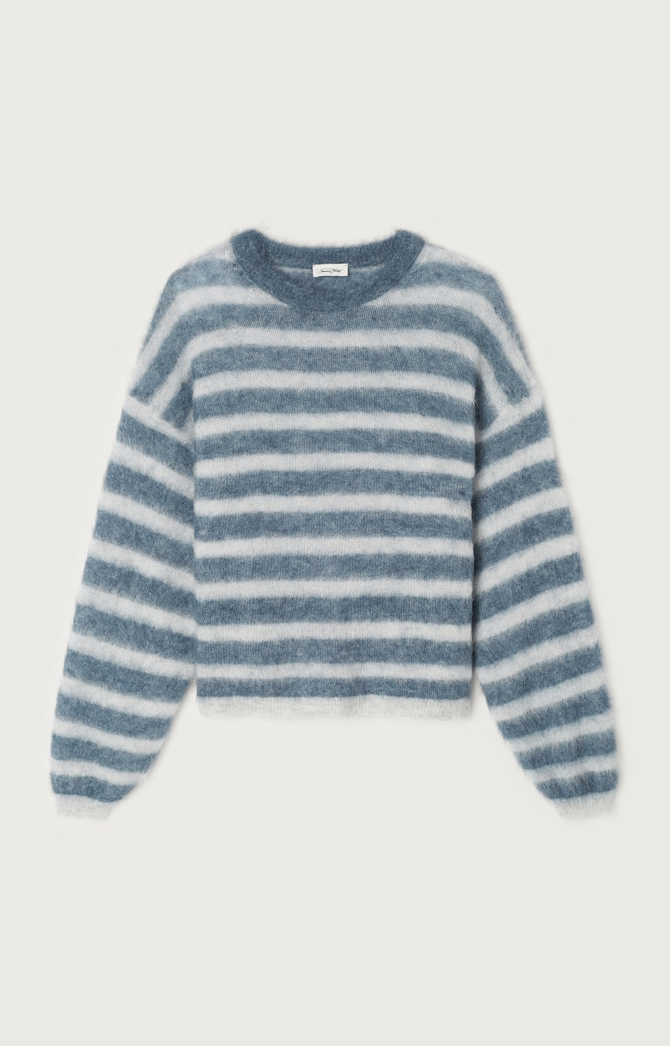 Women's Jumper Nenybay American Vintage – Blau-Weiß gestreift, Frontansicht