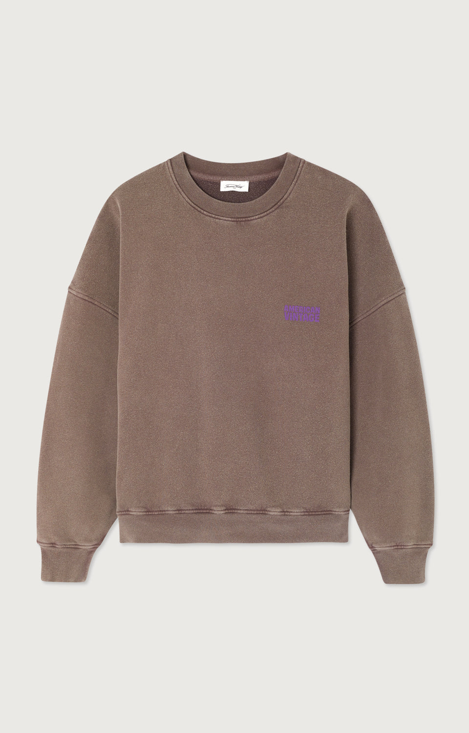 Women's Sweatshirt Plizzy American Vintage – Taupe, Frontansicht