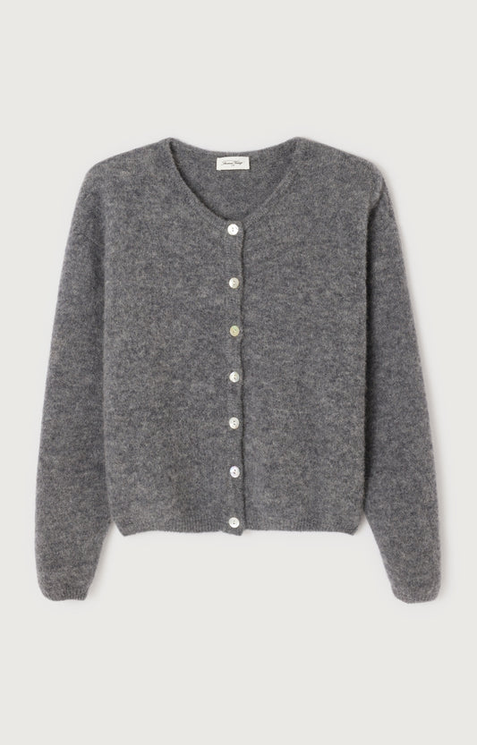 Women's Cardigan Vitow Steel Mélange – Vorderansicht