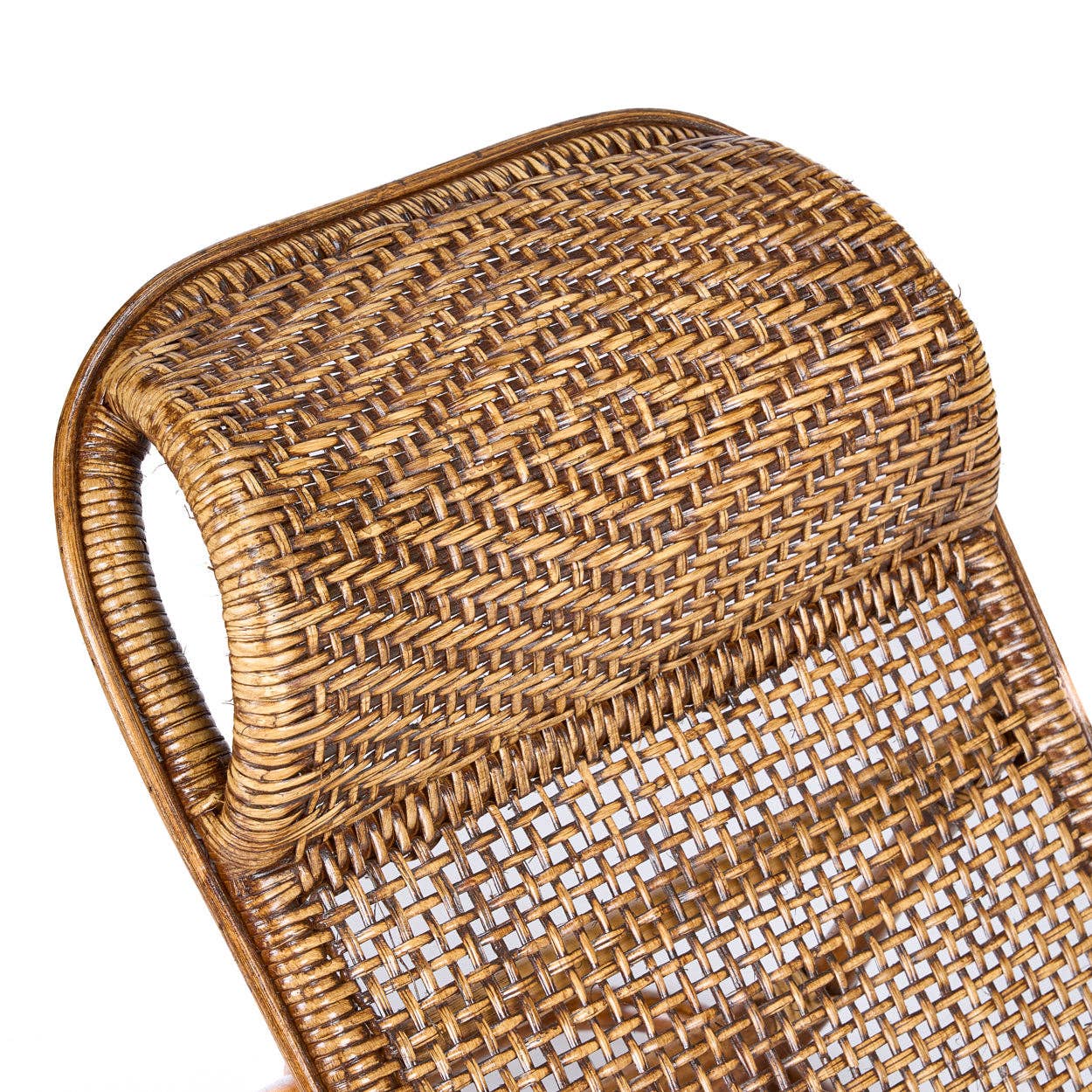 Der Rattan-Bodenlieger - Dunkles Walnuss