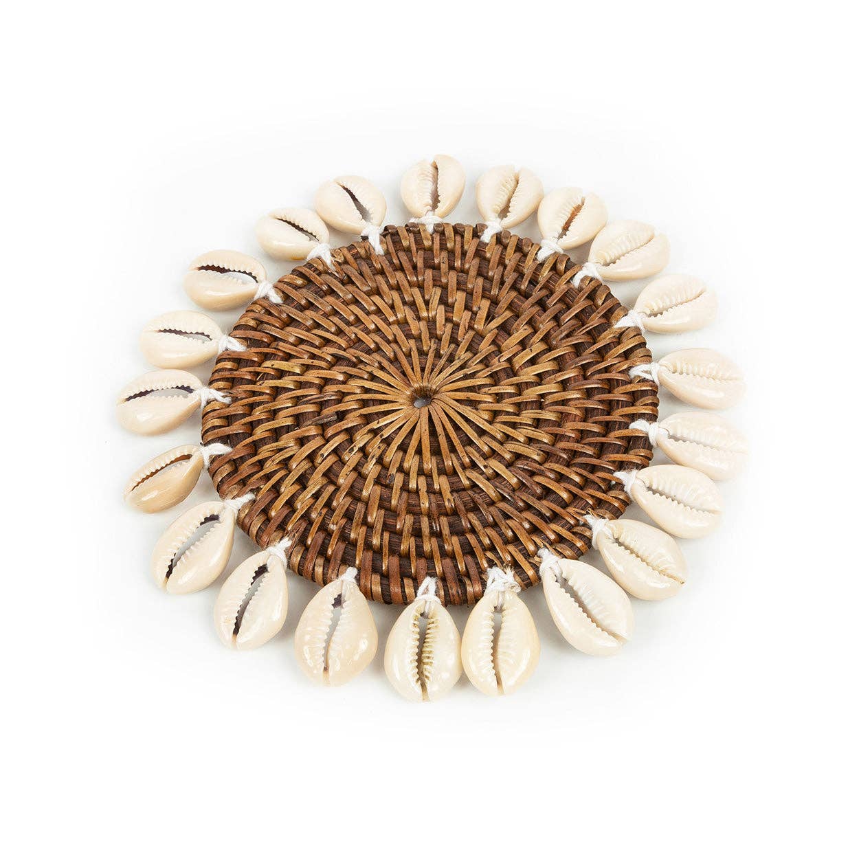 The Colonial Shell Untersetzer – Naturbraun