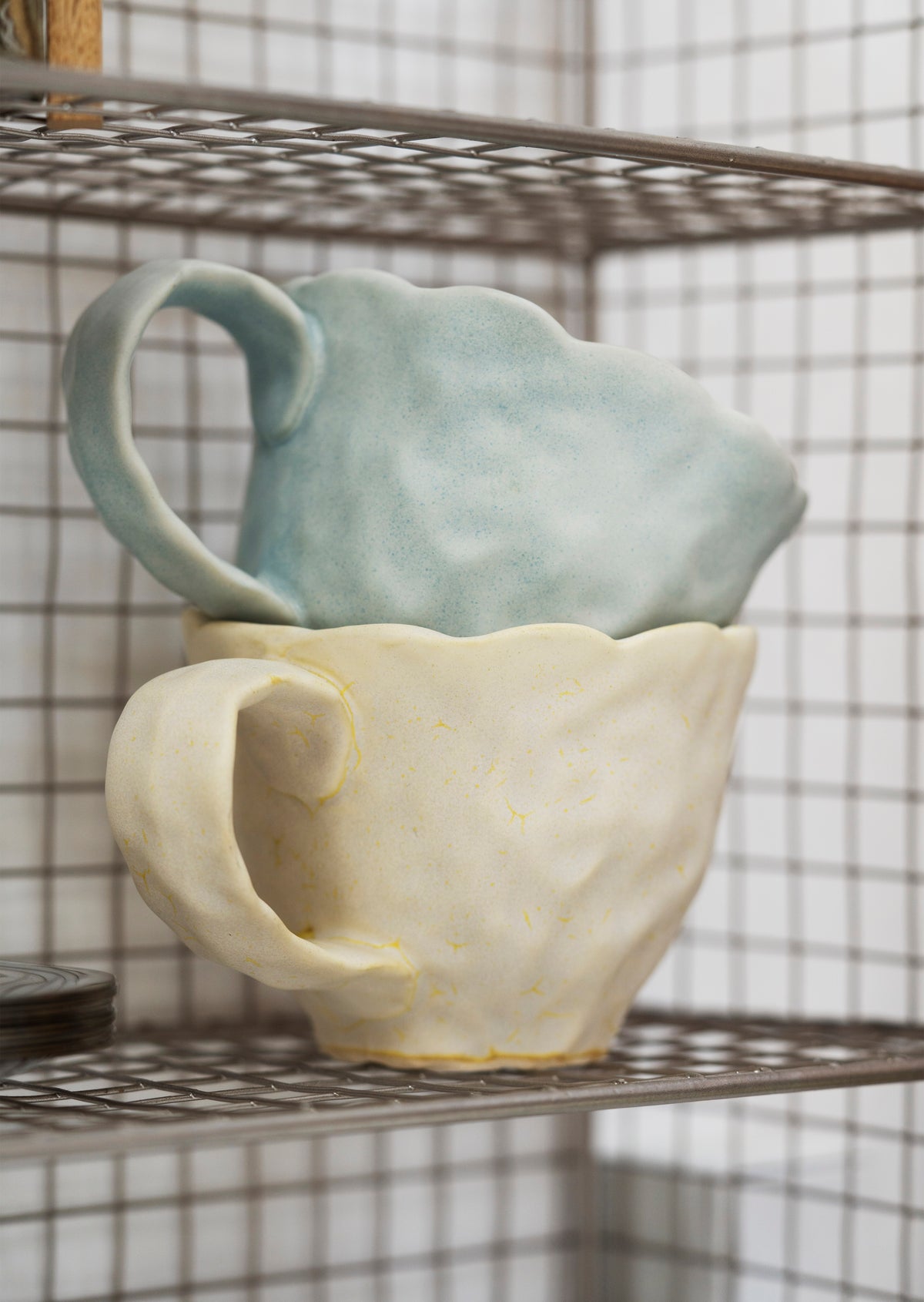 Madam Stoltz STONEWARE MUG – Light Blue